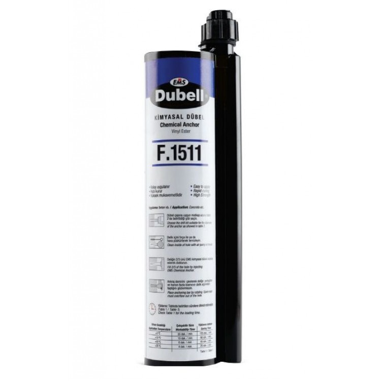 EMS DUBELL F 1511 KİMYASAL DÜBEL 345 ml.