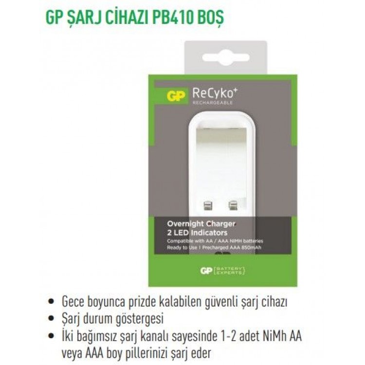 GP ŞARJ CİHAZI PB410 BOŞ