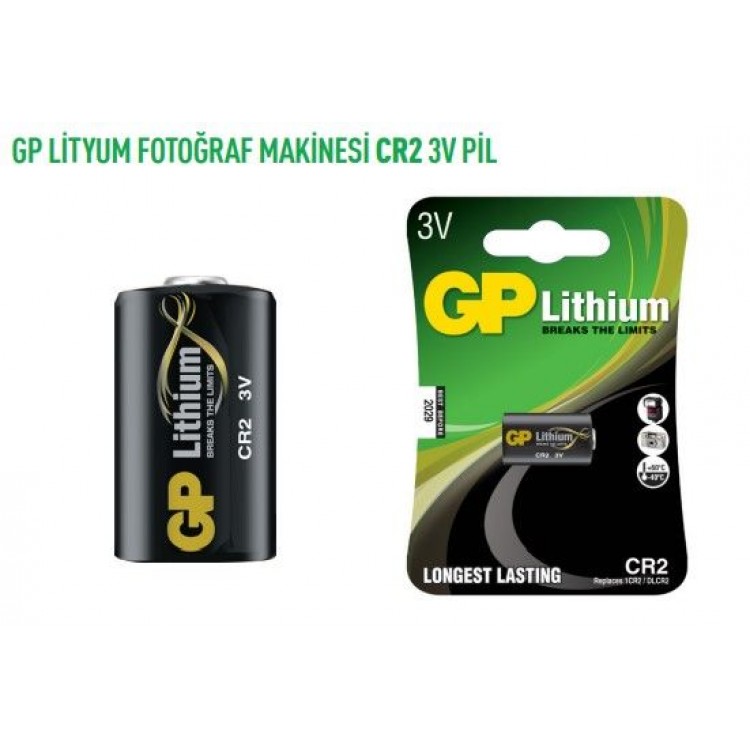 GPCR2  LİTYUM FOTO MAK CR2 3V PİL