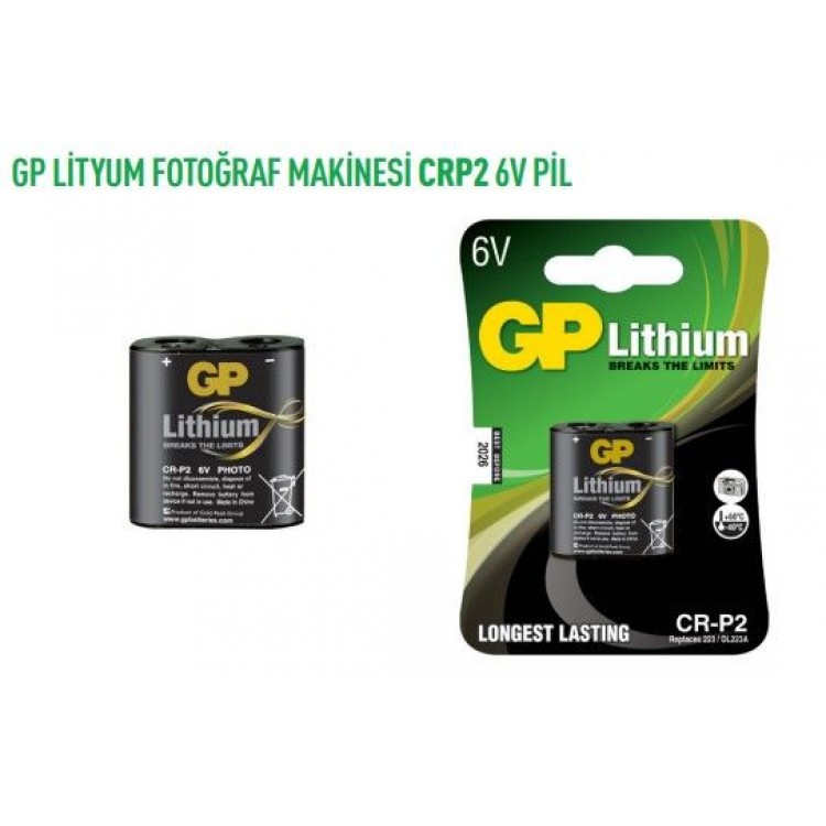 GPCRP2  LİTYUM FOTOĞRAF MAKİNESİ CRP2 6V PİL