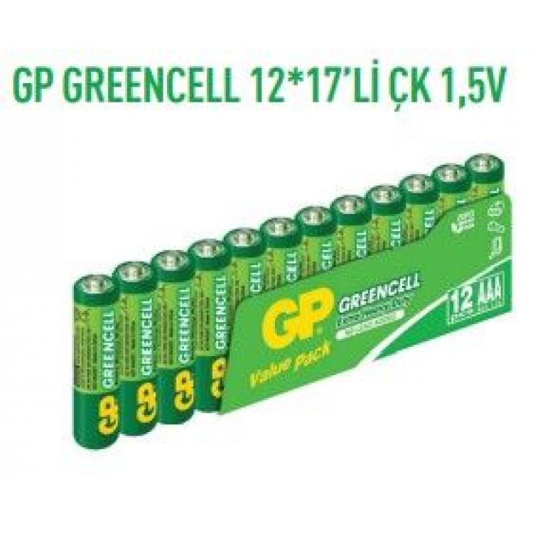 GP24G-2VS12  GREENCELL 12*17 'Lİ ÇK 1,5V