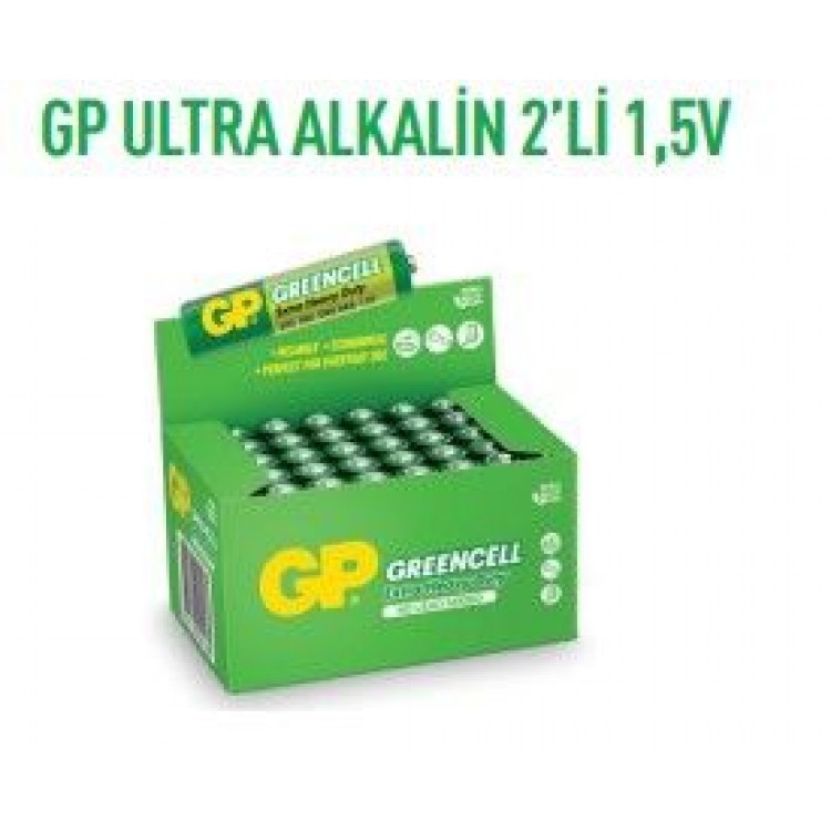 GP24G-2S2  GREENCELL 2*20'Lİ ÇK 1,5V İNCE PİL