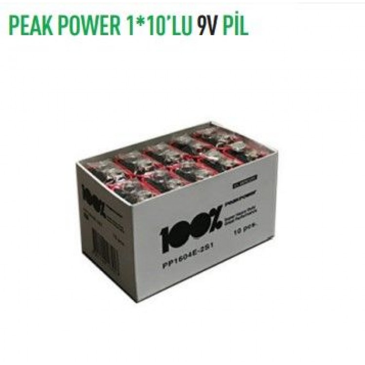 PP1604E2S1 PEAK POWER 1*10'LU 9V PİL