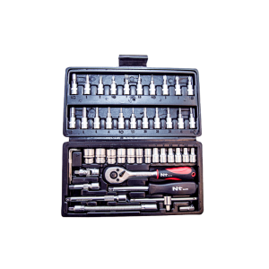 46 Parça 1/4" 6pt CRV Bits ve Lokma Seti